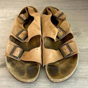 Birkenstock brown leather sandals, size EU 42/US L11M9